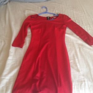 Short red dress