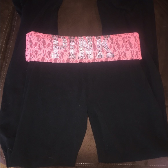Pink Victoria's Secret yoga pants