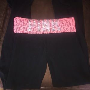 Pink Victoria's Secret yoga pants