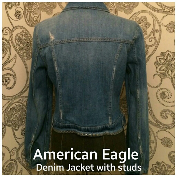 *BUNDLED* American Eagle Denim Studded Jacket - Picture 3 of 4