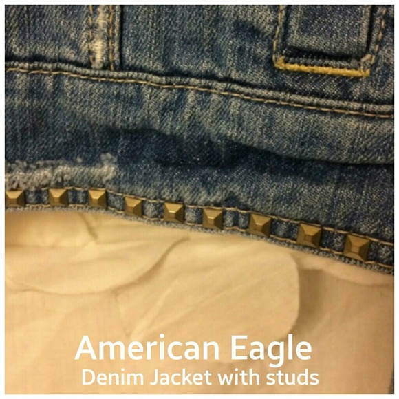 *BUNDLED* American Eagle Denim Studded Jacket - Picture 4 of 4