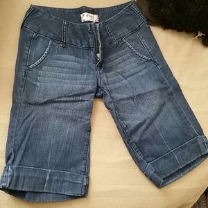 Size 3 jean dress Bermuda shorts.