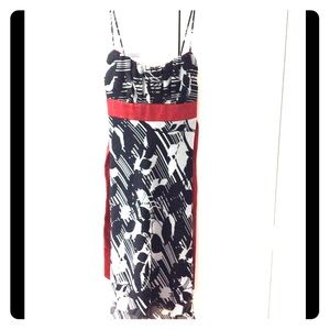 Black and white party dress