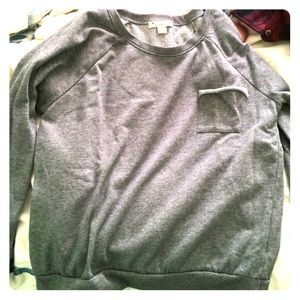 Grey heavy long sleeved shirt