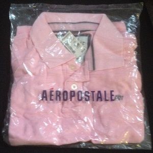 Pink short sleeve Aeropostale polo shirt