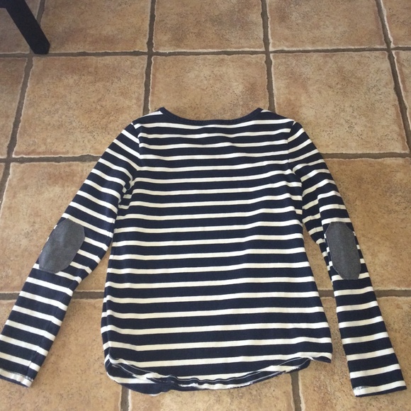 Gap striped shirt with elbow pads