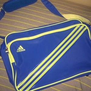 Adidas Bag blue and greenish/yellow