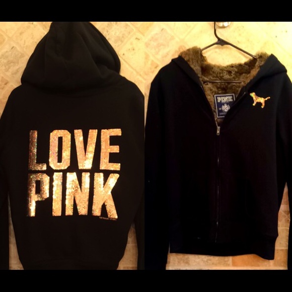 Victorias secret zip up jacket Large