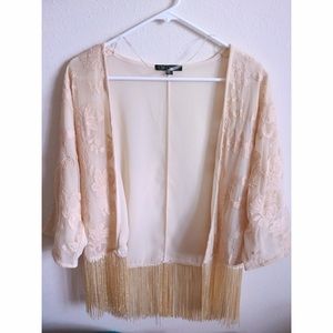 Lace and Fringe Kimono