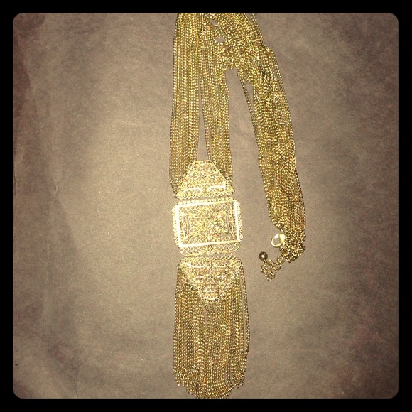 Forever 21 long pendant chain necklace