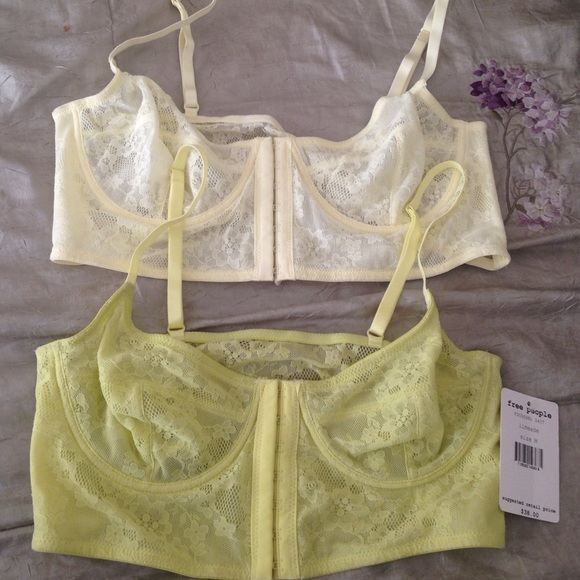 New Free people laced bras