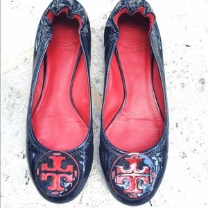 TORY BURCH - Navy patent leather