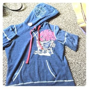 Blue half sleeve billabong  sweater