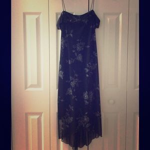 Black dress with flower design