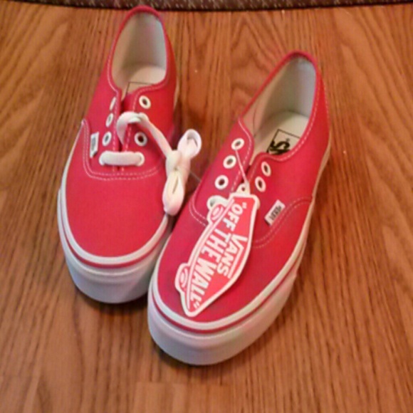 Size 5.5 pinkish-red Vans