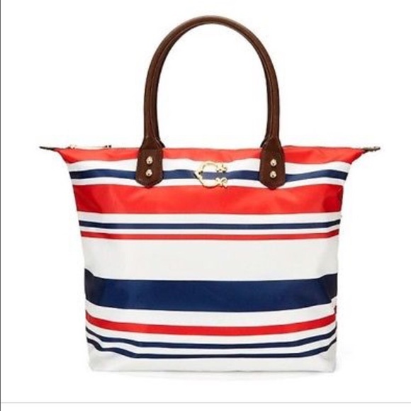 NEW C Wonder Tidal Stripe Easy Tote
