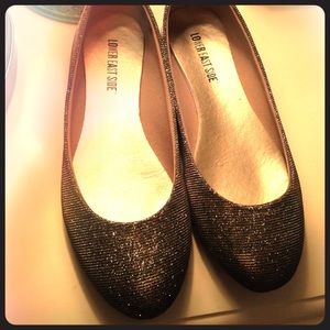 Brand new gold/silver shiny flats