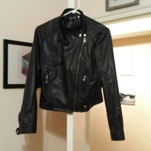 FINAL DROP Faux leather motorcycle jacket NWT