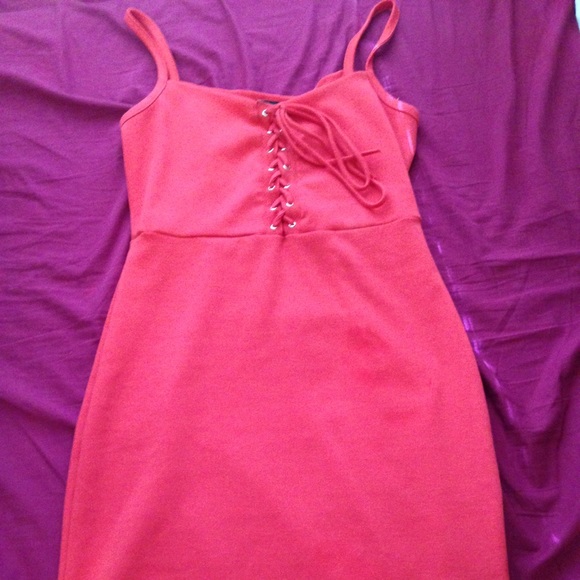 Urban red mini dress