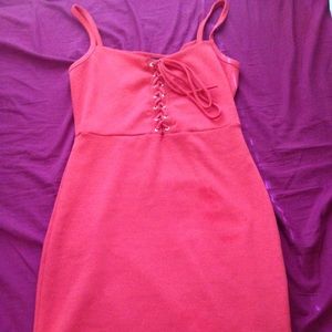 Urban red mini dress