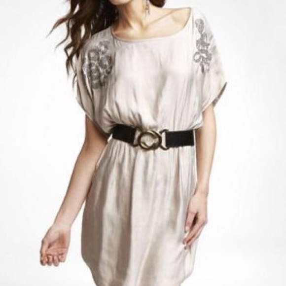 Express Embellished Tee Dress (Small)