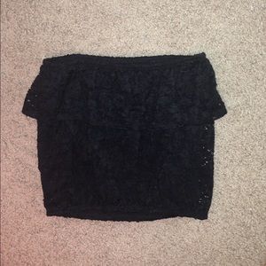 Strapless top
