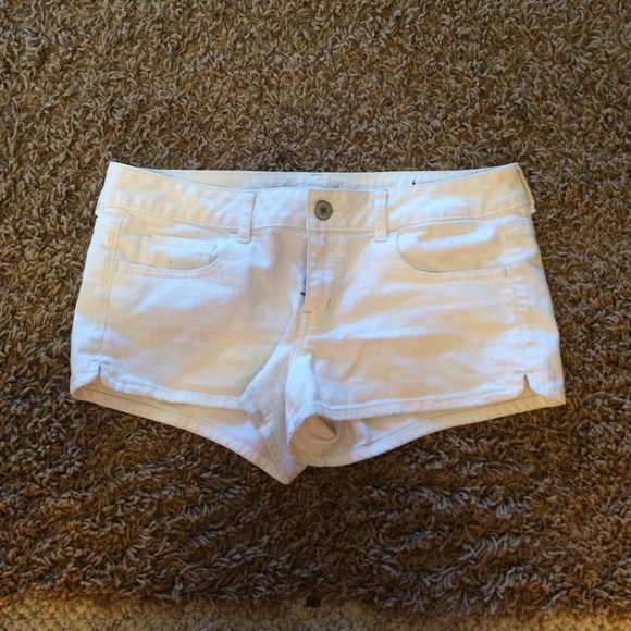 American eagle white jean shorts!