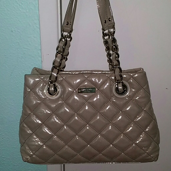 Authentic Kate Spade shimmer quilted bag