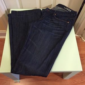 Gap Jeans. Distressed Denim. Curvy Tall. Bootcut.