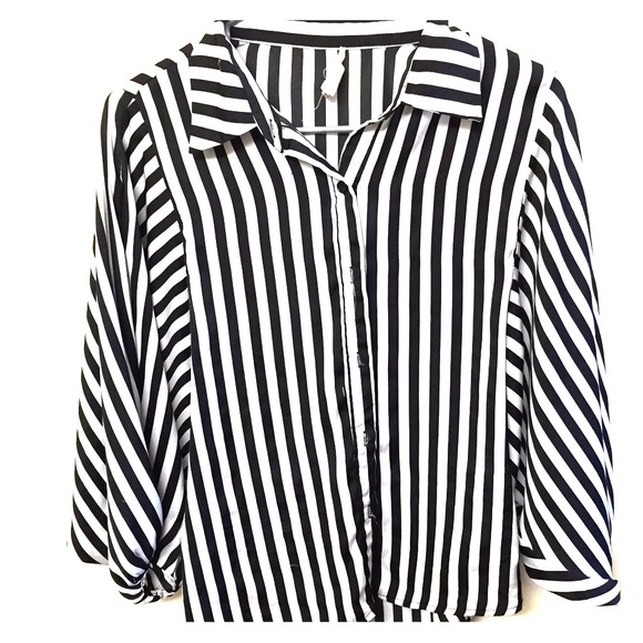 Striped Silk button shirt