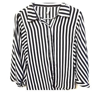 Striped Silk button shirt