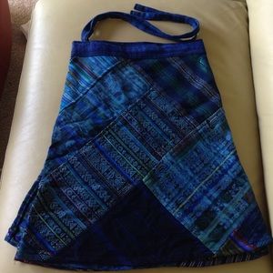 Cotton wraparound skirt