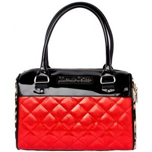 💥LUX DE VILLE MINI ATOMIC TOTE BLK/RED SPARKLE💥
