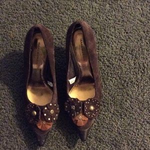 Dark brown dressy heels