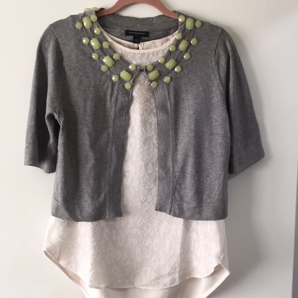 Banana Republic Jeweled Cardigan - Picture 2 of 4