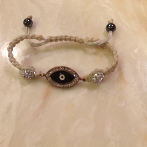 Evil eye shamballa bracelet
