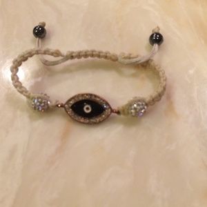 Evil eye shamballa bracelet