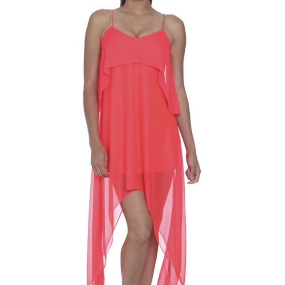 Jazz Pink x High Low Dress - Picture 3 of 3