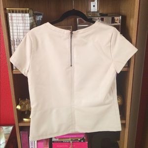 Tinley Road Tops - Tinley Road vegan leather tee Tinley Road Tops - Tinley Road vegan leather tee