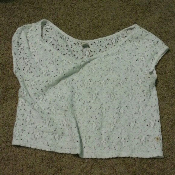 A hollister see through crop top