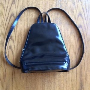 90s Black Mini Backpack