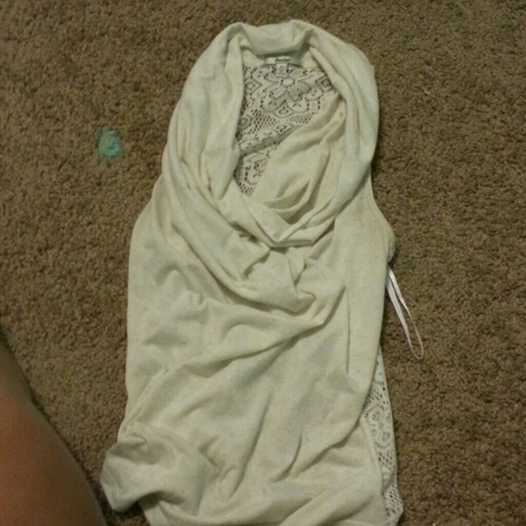 A loose papaya tank top