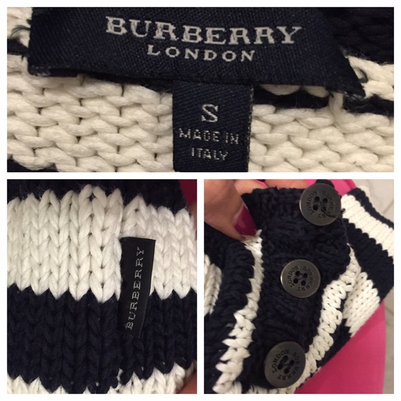 🚫SOLD🚫BURBERRY Knit Striped Sweater - Picture 3 of 4