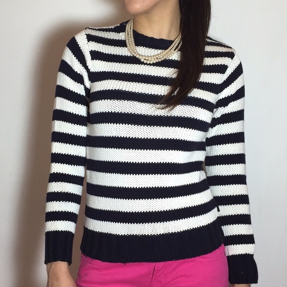 🚫SOLD🚫BURBERRY Knit Striped Sweater - Picture 2 of 4