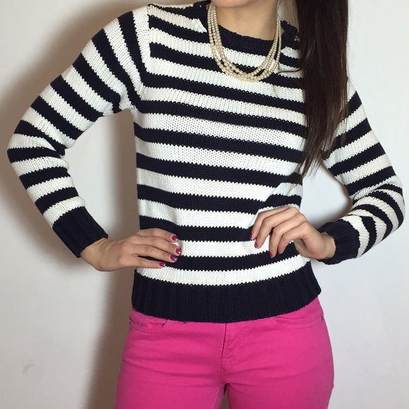 🚫SOLD🚫BURBERRY Knit Striped Sweater - Picture 4 of 4