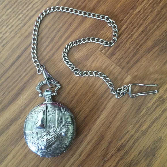 *NEW Steamboat Pocket Watch