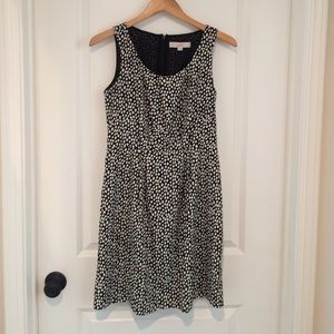 Ann Taylor Loft black and white dress, size 2