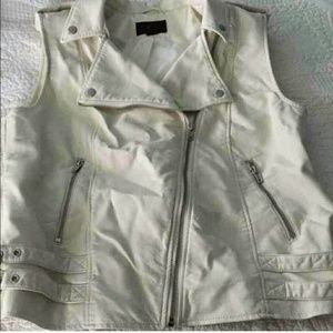 FAUX LEATHER VEST