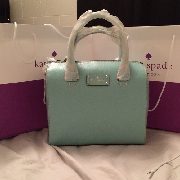 Kate Spade robins egg Wellesley purse