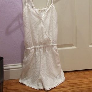 White lace romper